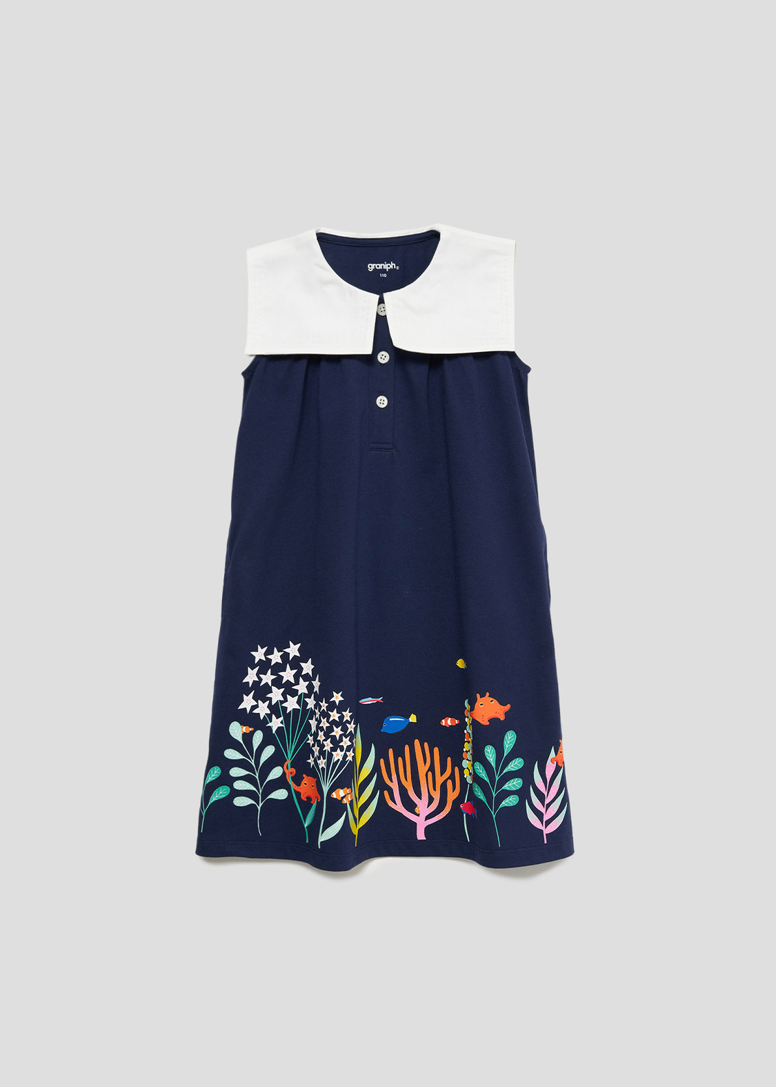 ボトムオブザシーウィズメンダコ｜キッズセーラーワンピース